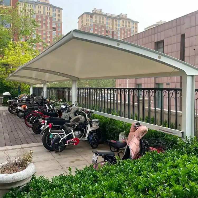 铁力县膜结构电动车棚